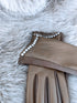 Перчатки CHOCO со вставкой из искусственной кожи "CLASSY CRYSTAL"